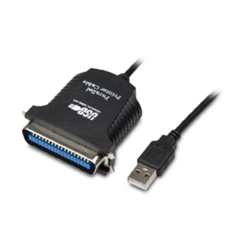 Cable Xtech USB A Paralelo, 6 Pies, Negro.