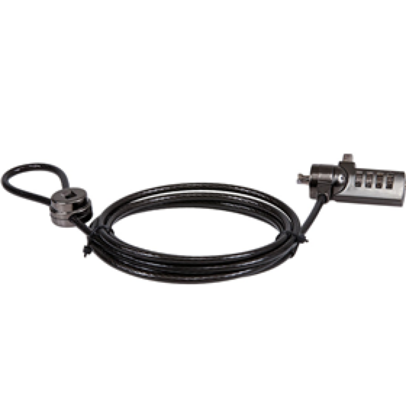 Candado De Seguridad Argom Para Laptop, Mediante Bloqueo De Cable Con Clave, 1.80M