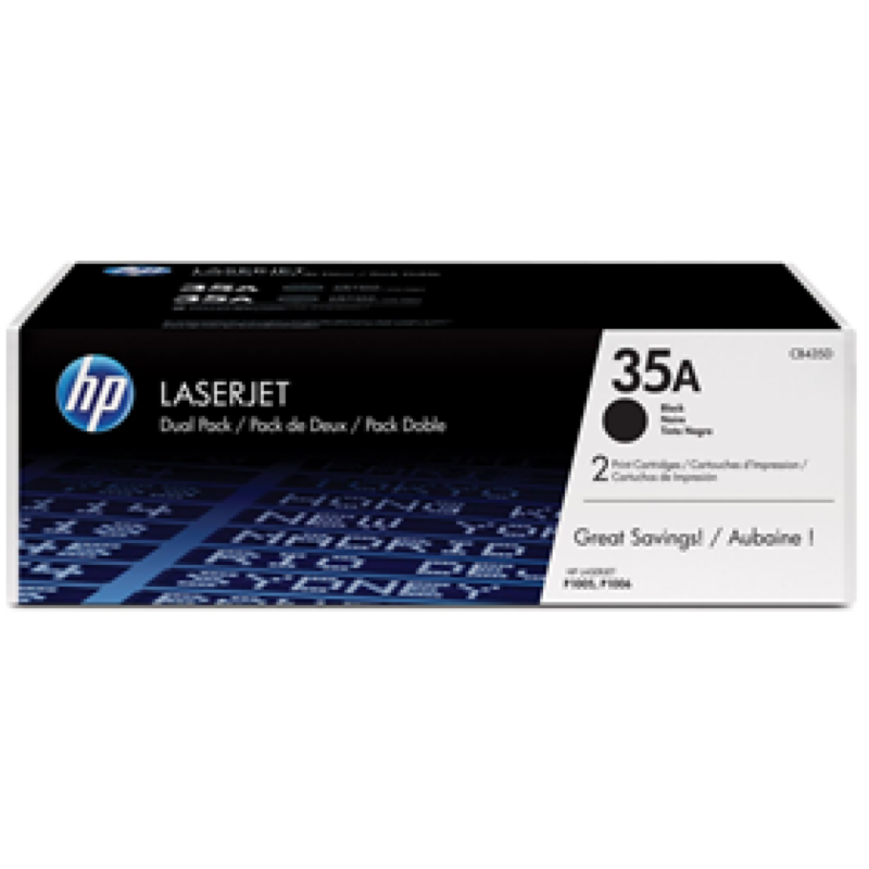 Toner Hp Cb435Ad Negro Doble Para Laserjet P1002/P1005/P1006