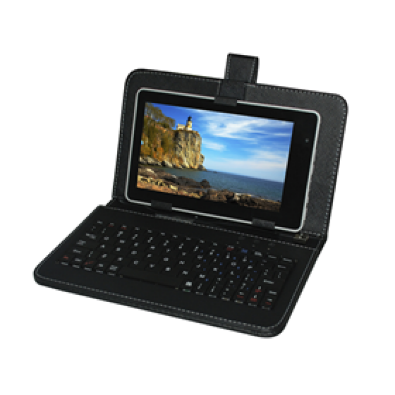 Cover Con Teclado Titan Para Tableta 7" Negro Mini USB