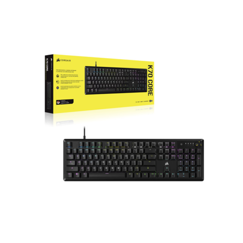 Teclado Mecánico Gamer Corsair K70 Core Rgb USB 104 Teclas Inglés