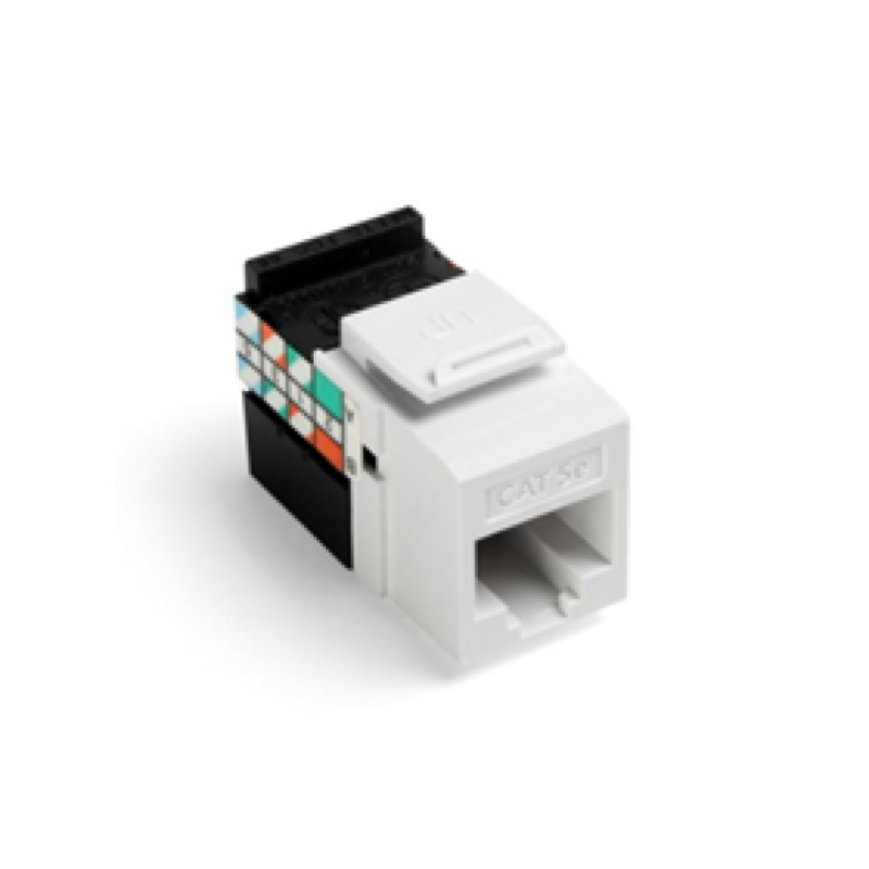 Jack Rj-45 Leviton, Cat 5E, Blanco.