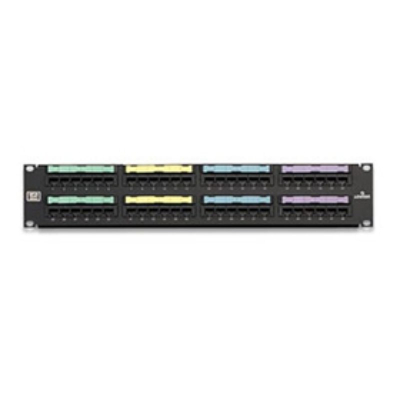 Patch Panel De 48 Puertos, Cat5E, Leviton. Incluye Barra De Manejo De Cables