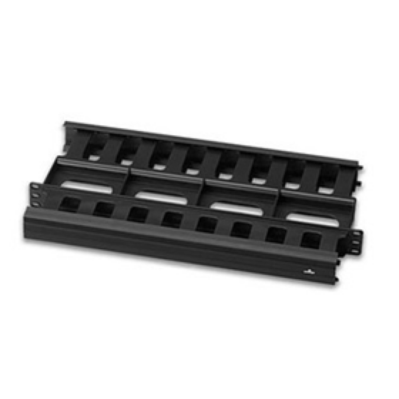 Manejo De Cables Horizontal Leviton, 1Ru, 8X8cm Frontal Y 5X10cm Posterior 1U.