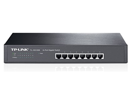 Switch 8 Puertos Tp-Link Tl-Sg1008, No Administrable/Rack, 8 Puertos Gigabit Ethernet
