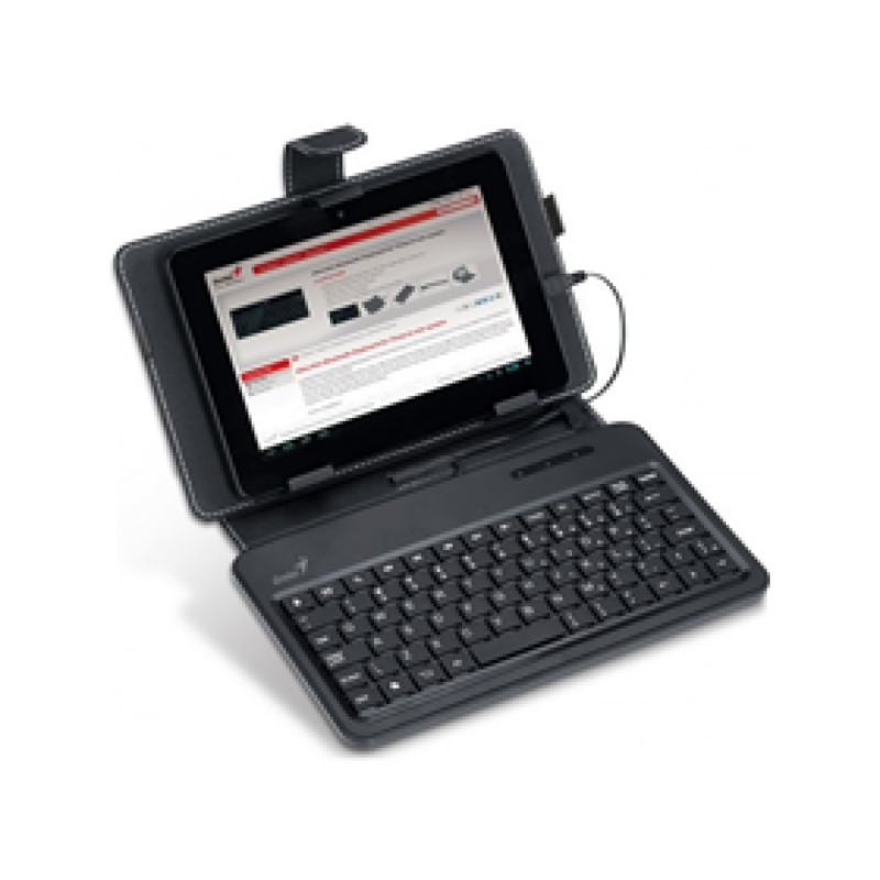 Teclado Cover Genius Luxepad A120 Microusb Negro Inglés Refurbished