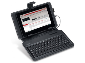 Teclado Cover Genius Luxepad A120 Microusb Negro Inglés Refurbished