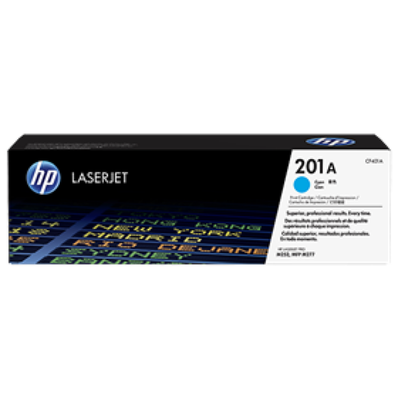 Toner Hp 201A - Cf401A - Cyan - 1,400 Paginas - Para Impresora Color Laserjet - M252, M277
