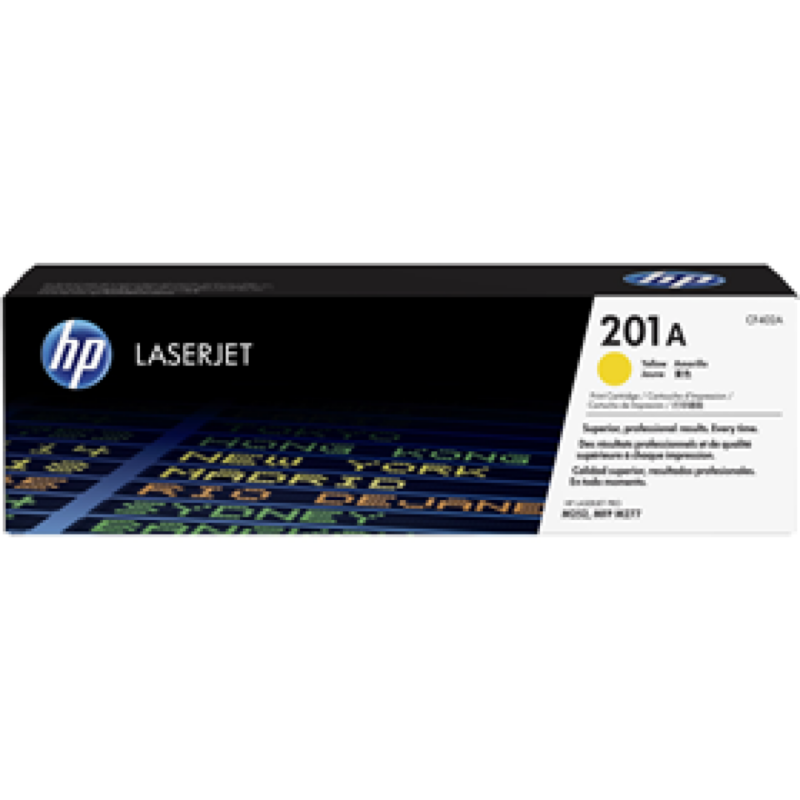 Toner Hp 201A - Cf402A - Amarillo - 1,400 Paginas - Para Impresora Color Laserjet - M252, M277