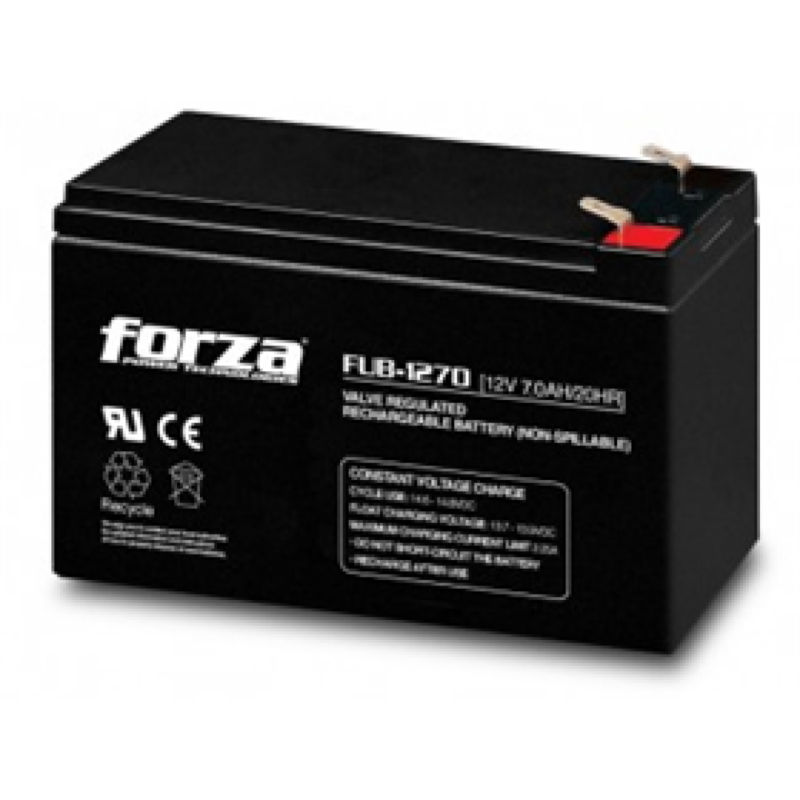 Batería UPS 12V 7Ah Forza Lead Acid Ciclo Uso 14.6-14.8 Vdc
