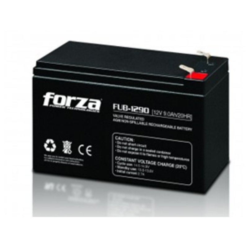 Batería UPS 12V-9Ah Forza Lead Acid Ciclo Uso 14.4-15.0 Vdc