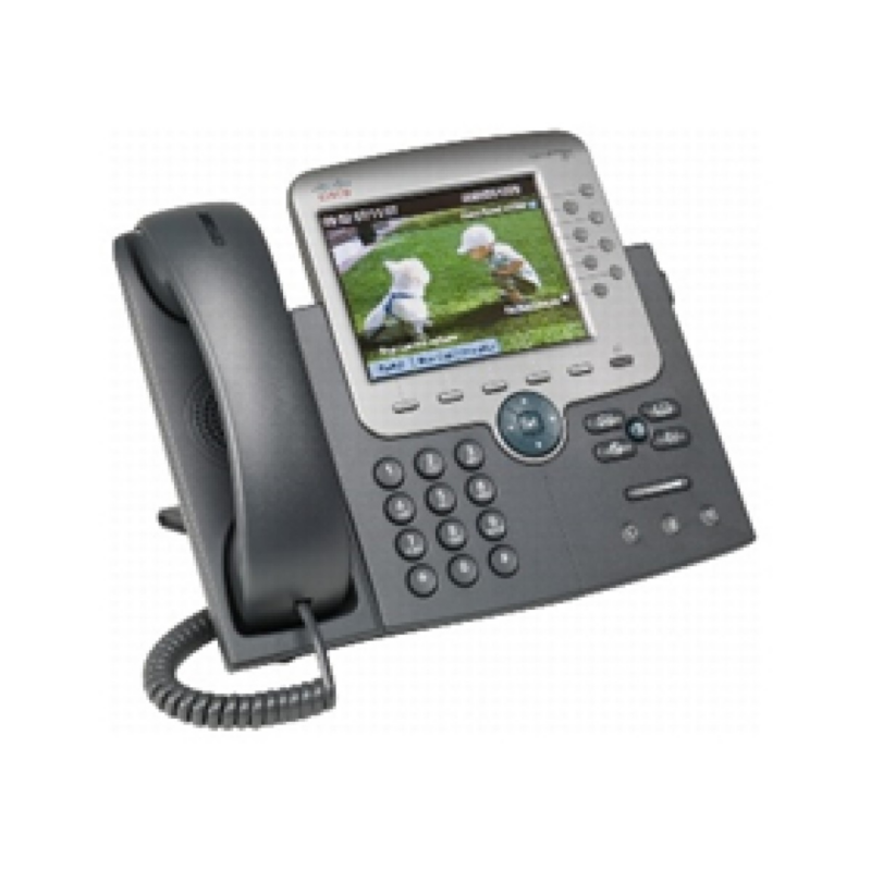 Teléfono Voip Cisco Unified Ip Phone 7975G Sccp Sip Silver Dark Gray