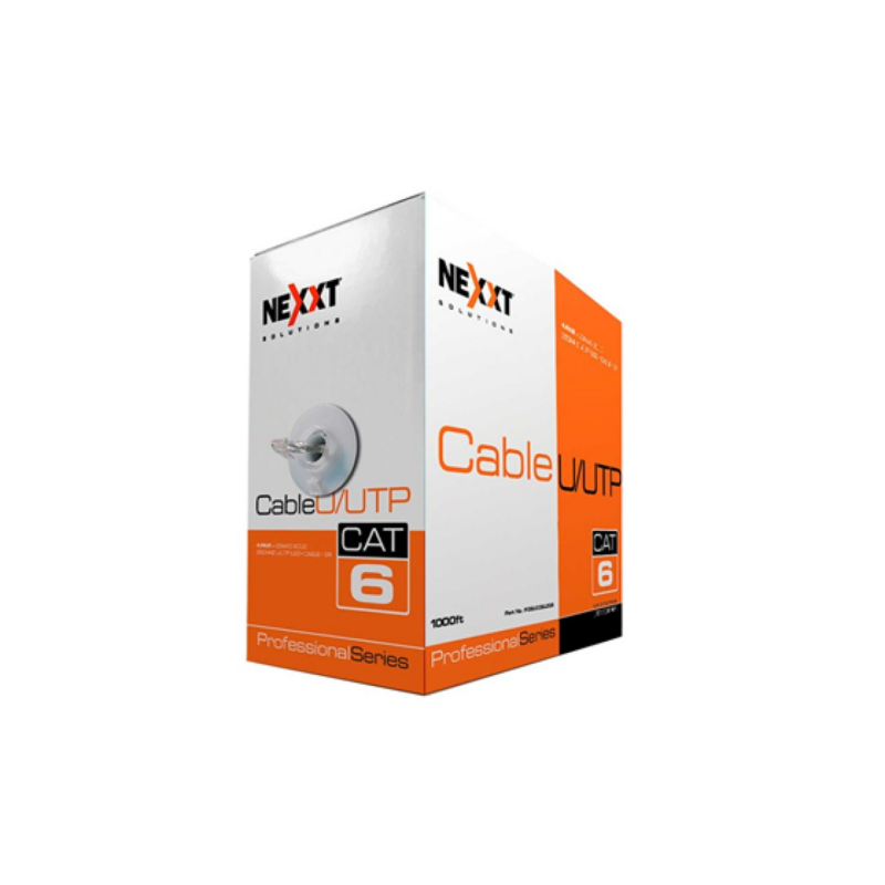 Rollo De Cable Utp CAT6 Nexxt 23 Awg 1000 Pies Azul Cm