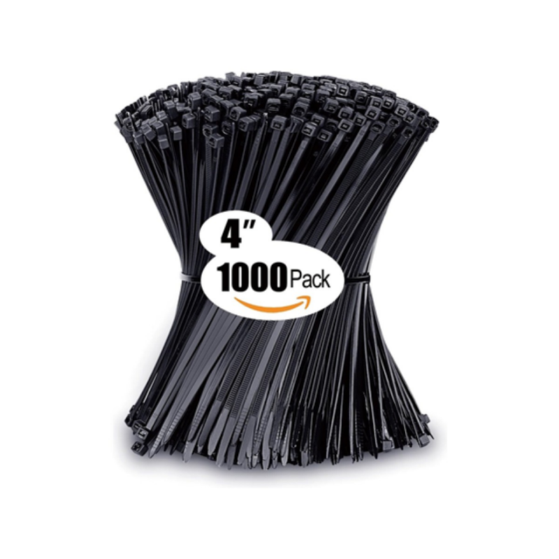 Tie Raps 4 Pulgadas Negro 1000 Pack B0Csp3Dsf4