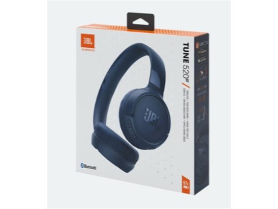 Audífono Bluetooth Jbl Tune 520 Azul 57 Horas Multipunto