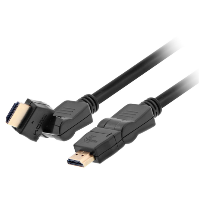 Cable HDMI 6Ft Inclinable Y Giratorio Xtech Xtc-606 4K Macho A Macho