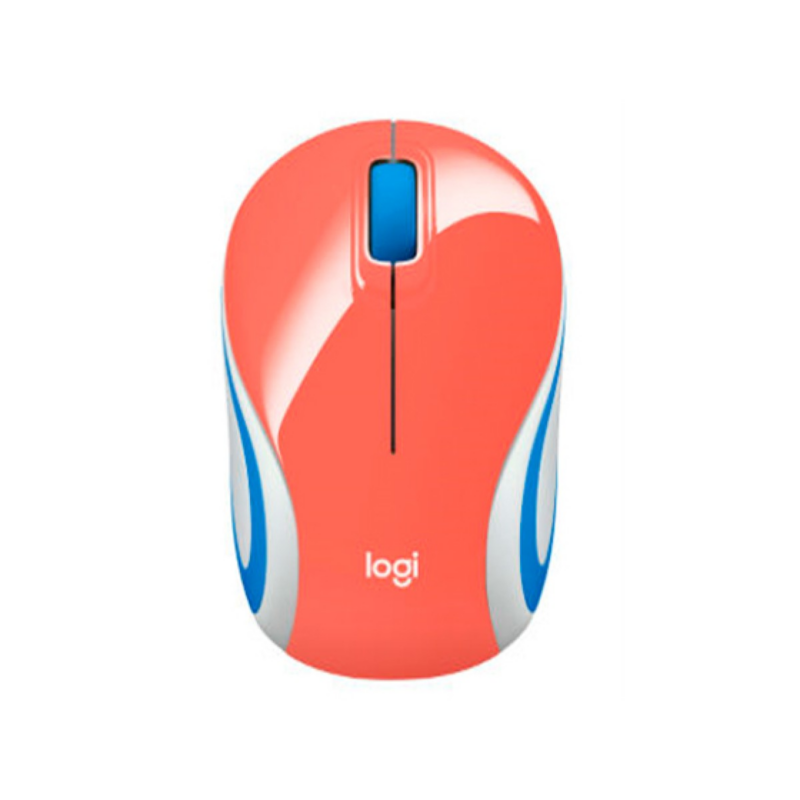 Mouse Logitech M187 Inalámbrico Mini Óptico Coral USB Nano Receiver