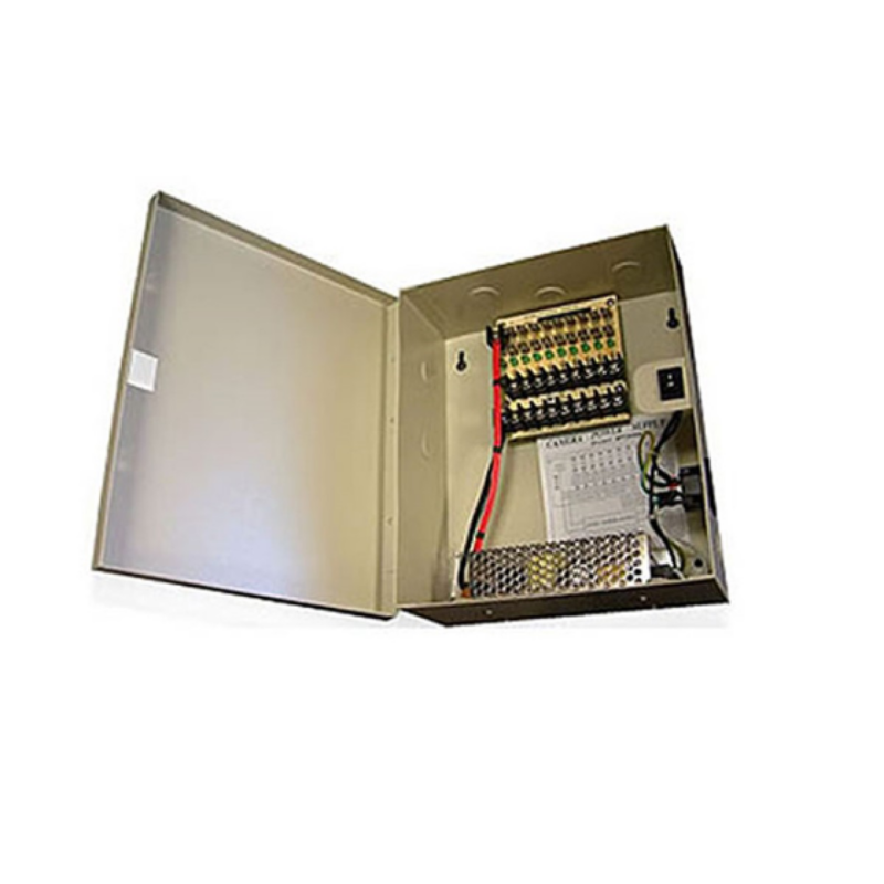Caja De Distribucion Power Box (Fuente) Para Camara De Seguridad Clickcam 9 Canales 10 Amp 110-220V (Cc-Pd9Ch10A/12V) Power Supply Para Camara