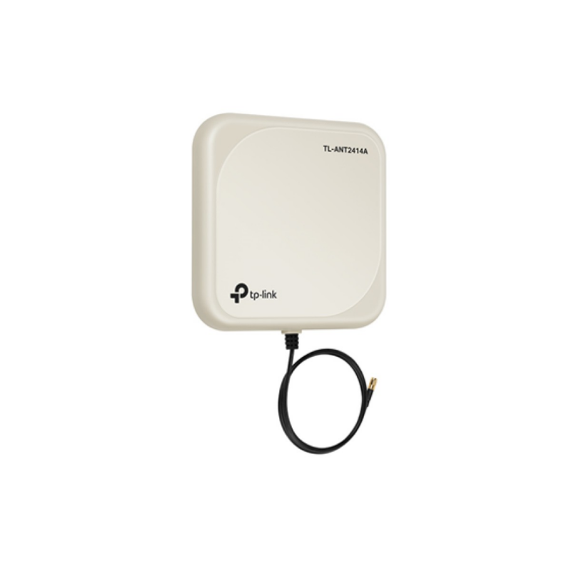 Antena Tp-Link Tl-Ant2414A, Indoor, 2.4Ghz, 14Dbi, Polarizacion Lineal/Vertical, Conector Rp-Sma Macho, Direccional.