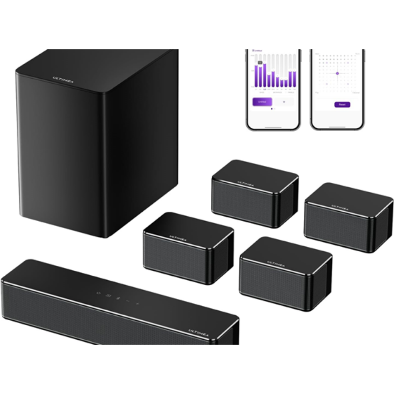 Barra De Sonido Ultimea 7.1 Canales 410W Subwoofer Inalámbrico