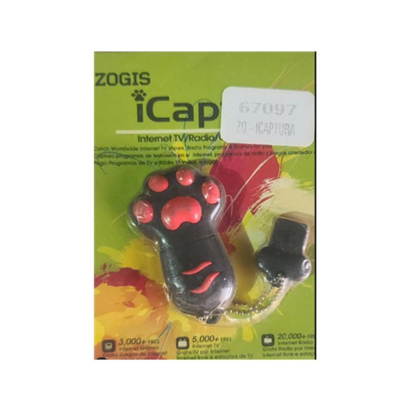 Icaptura Worldwide Internet Multimedia Dongle Zogis USB Internet Tv - Radio - Juegos