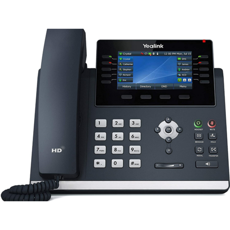 Telefono Ip Yealink Sip-T46U 16Sip 10 Lineas Gigabit Poe