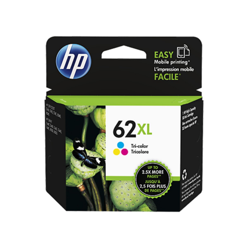 Cartucho De Tinta Hp 62Xl Tricolor C2P07Al 11.5Ml Alta Capacidad
