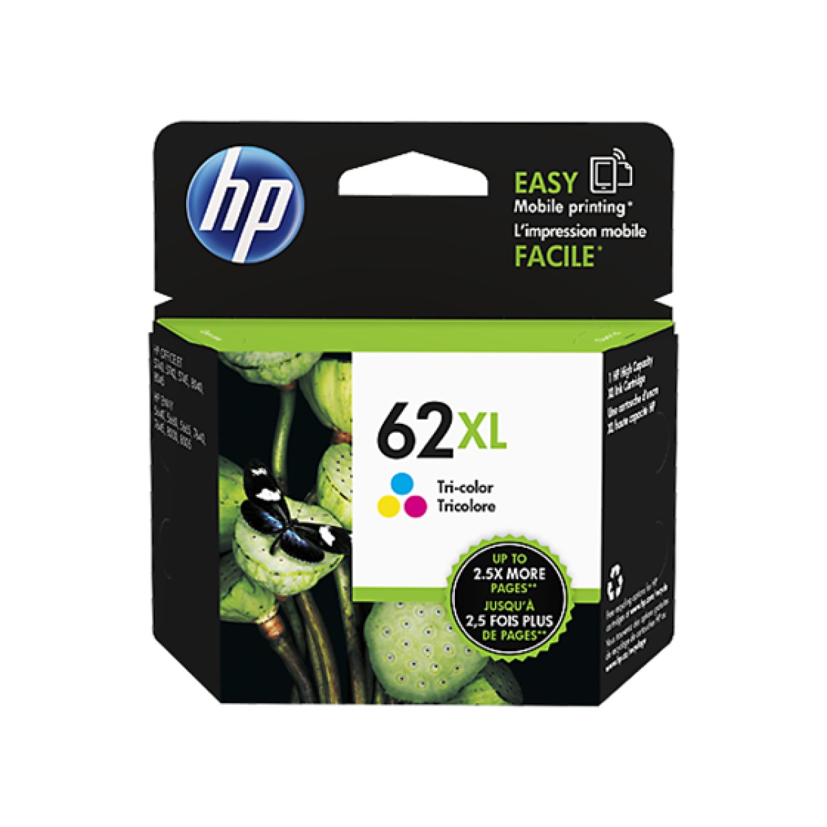 Cartucho De Tinta Tricolor Hp 62Xl C2P07Al 11.5Ml Alta Capacidad