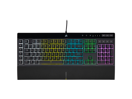 Teclado Gamer Rgb Corsair K55 USB 111 Teclas Español Resistente A Derrames