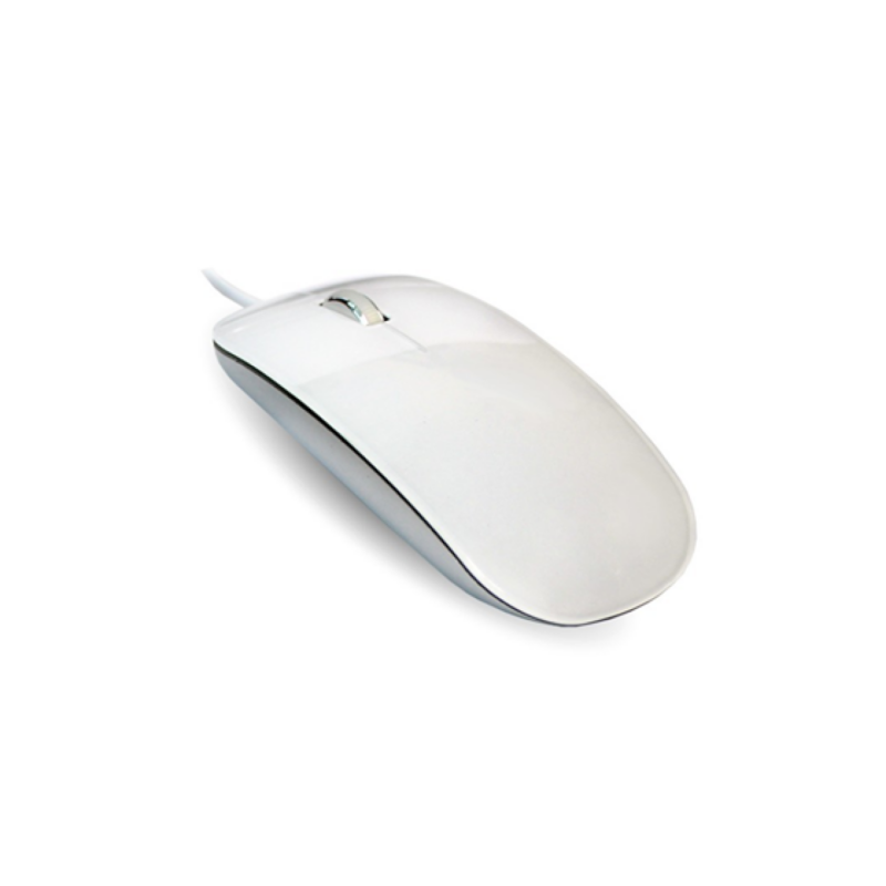 Mouse Óptico Alámbrico Blanco Myo 3D USB