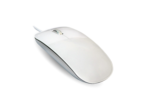 Mouse Óptico Alámbrico Blanco Myo 3D USB