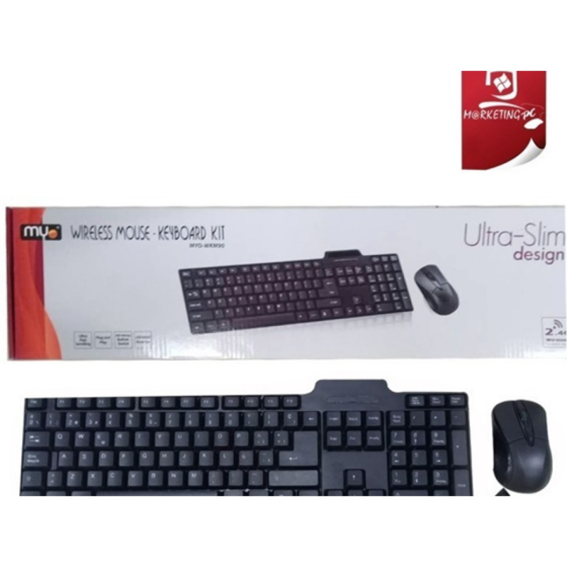 Teclado Mouse Combo Myo Inalambrico Español Myo-Wkm90