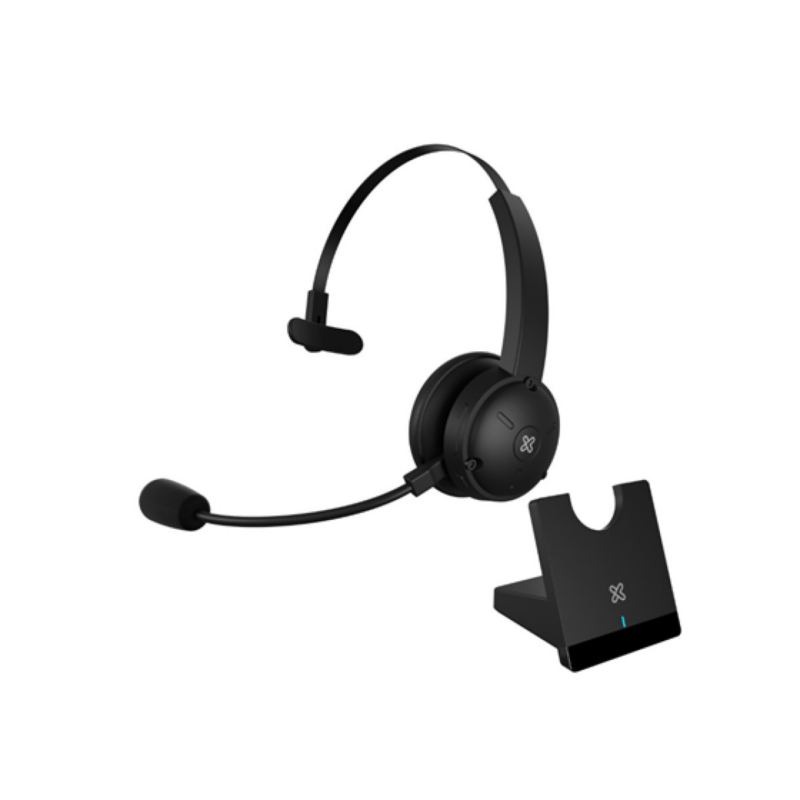 Audifono Klipx Crystalcom Pro Bluetooth 5.0 Mono 40 Horas Autonomia