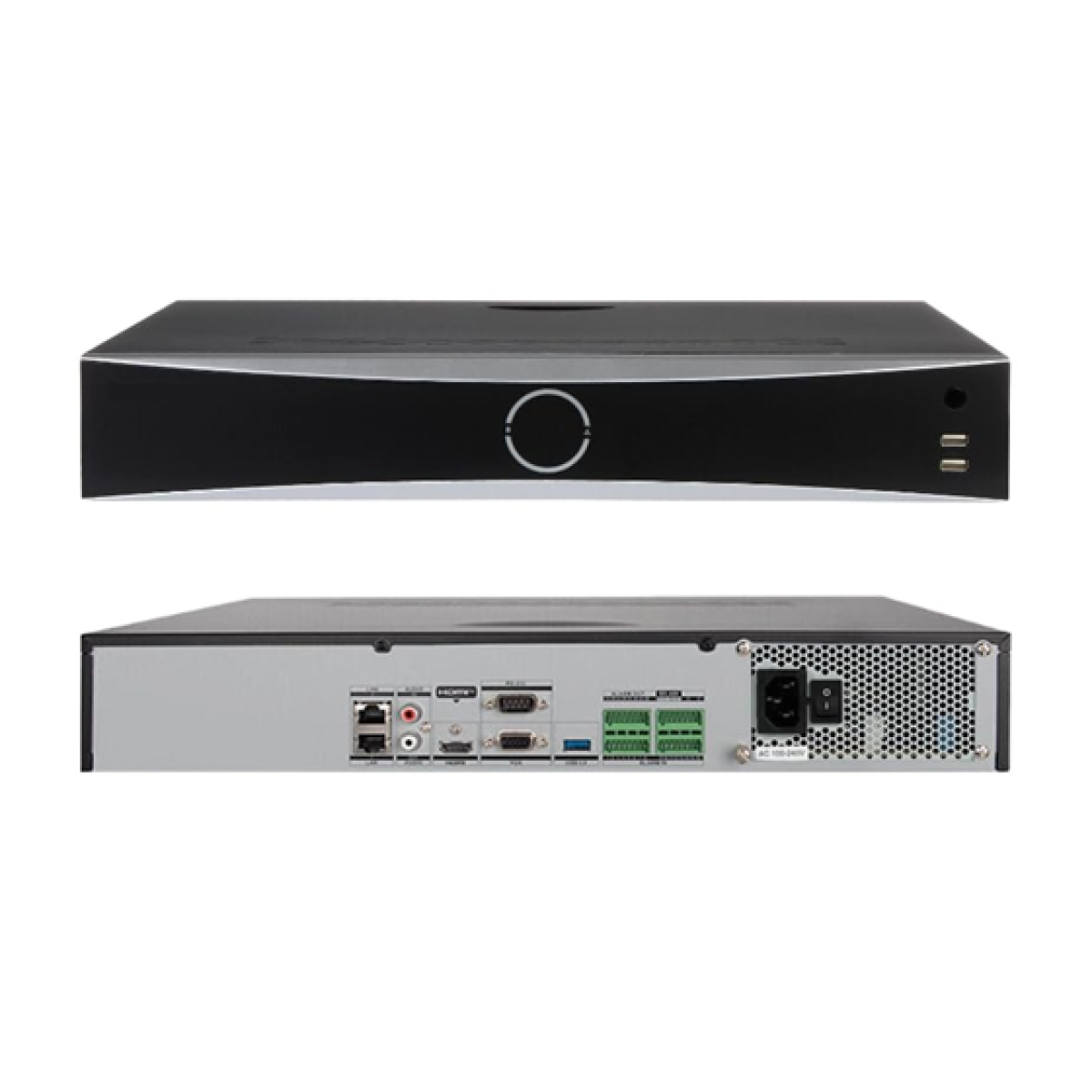 Nvr Hikvision Acusense 32 Canales Ip 4K Y 4 Bahías