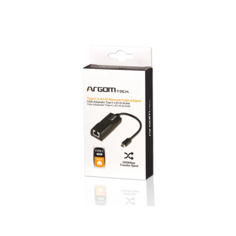 Adaptador USB Tipo C a RJ45 Gigabit Ethernet Cable 15cm