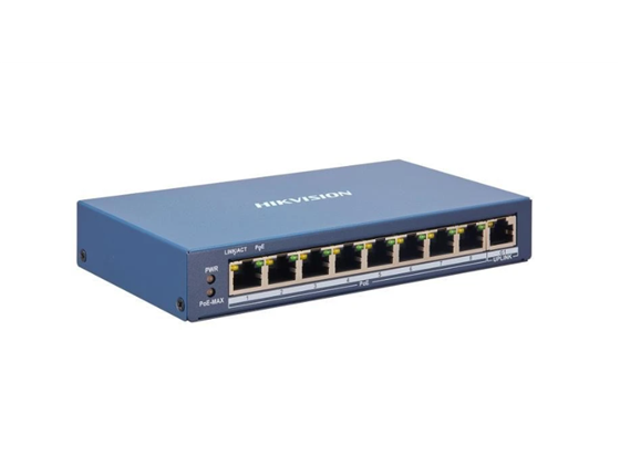 Switch Hikvision 8 Puertos Monitoreable Poe+ Hik-Partner Pro