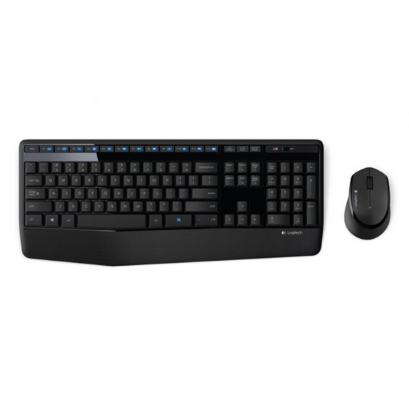 Teclado Mouse Logitech Mk345 USB Wireless Receptor 2.4Ghz