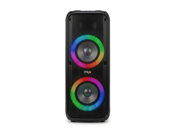 Bocina Portátil 8" Myo Myo-Max900 80W Con Subwoofer Y Luces Led