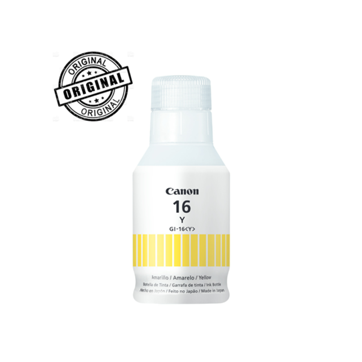 Botella De Tinta Canon Gi-16 Amarillo 70Ml Compatible Maxify