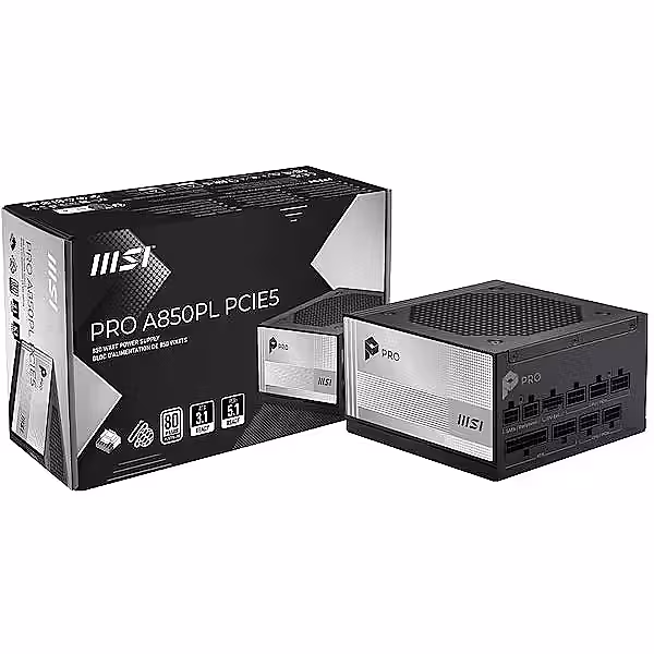 Fuente De Poder Msi Pro A850Pl 850W 80 Plus Platinum Atx 3.1