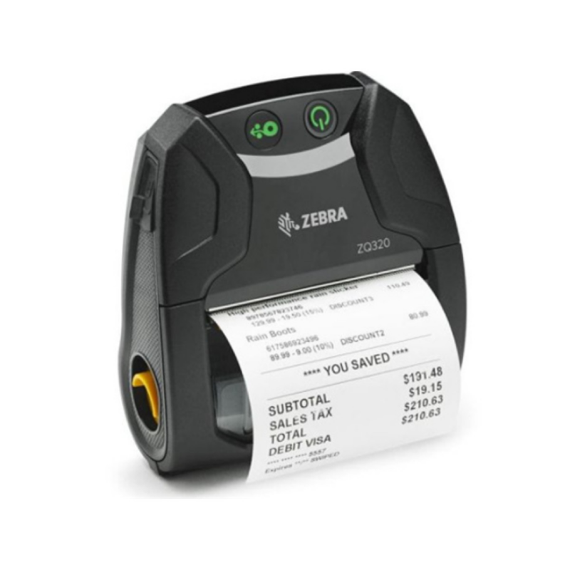 Impresora Zebra Zq320 Plus Portatil Termica Directa Bluetooth 3" 203Dpi