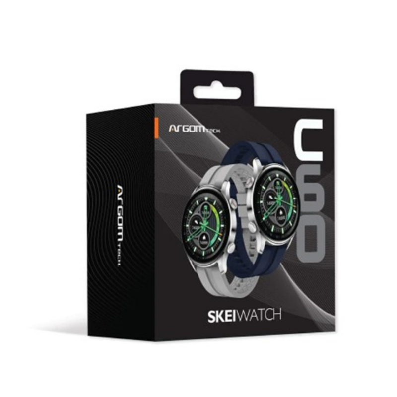 Smartwatch Argom Skeiwatch C60 Caja De Aluminio Negra