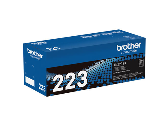 Toner Brother Tn223Bk Negro 1400 Paginas Para Impresora Mfcl3710Cw