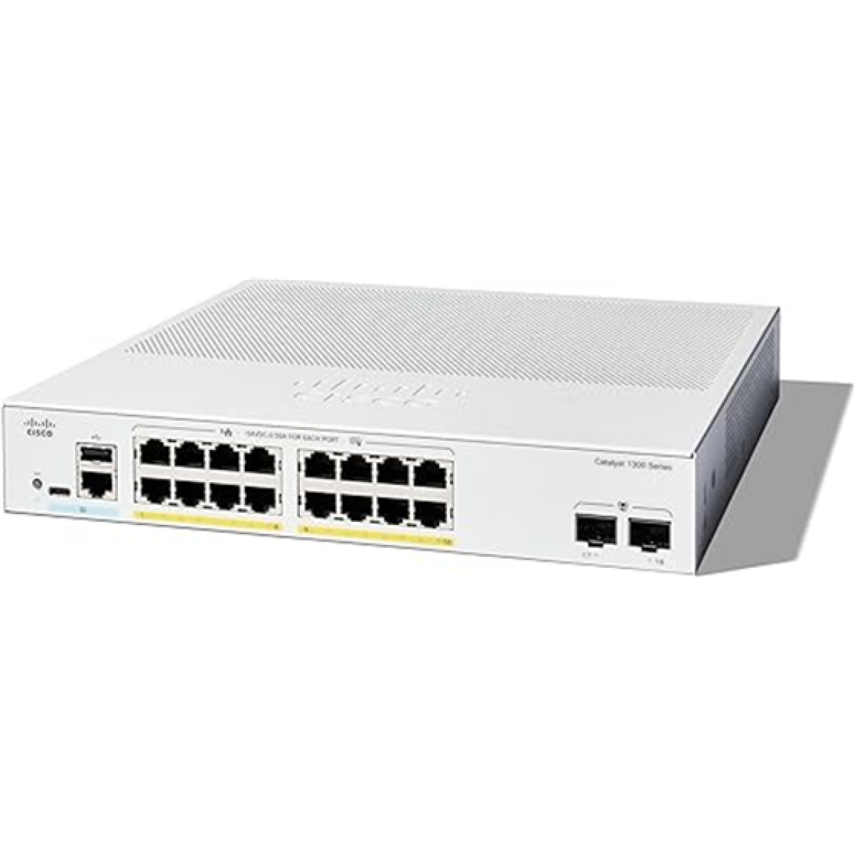Switch Cisco Catalyst C1300-16P-2G 16 Puertos Ge Poe 2 Sfp