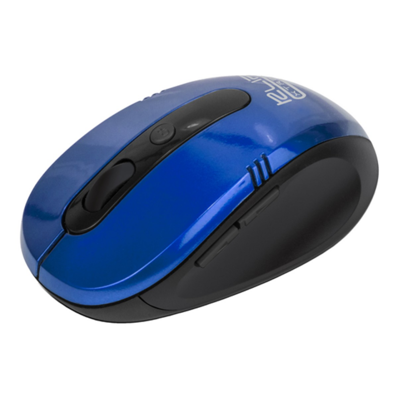 Mouse Klipx Vector Optico 5 Botones 1600 Dpi 2.4 Ghz Azul