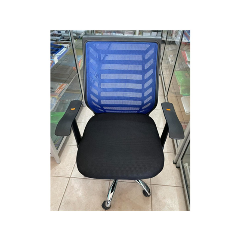 Silla Ejecutiva Myo Sit-M180Bk Tejido De Maya Negro/Azul