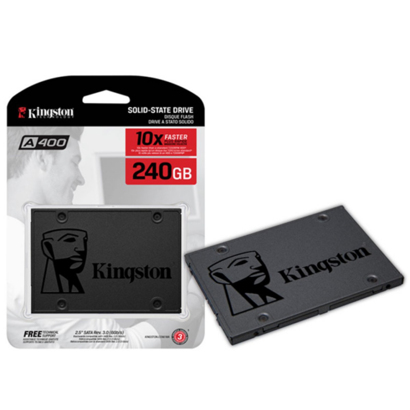 Disco De Estado Solido Kingston Sa400S37 240GB Sata3 2.5 Pulg
