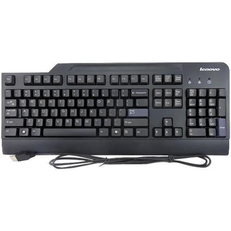 Teclado Lenovo USB Black Ingles