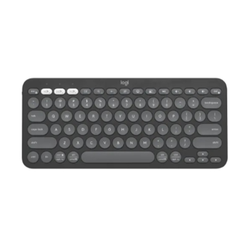 Teclado Inalámbrico Logitech Pebble Keys 2 K380S Español Grafito