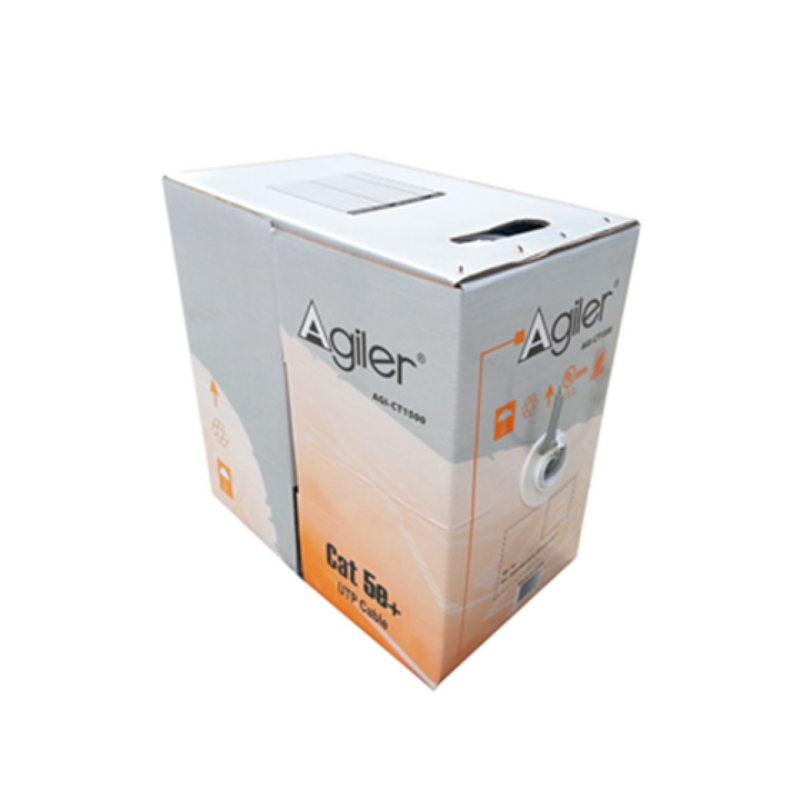 Rollo Utp Agiler Cat-5e 1000 Pies 24 Awg 4 Pares Gris